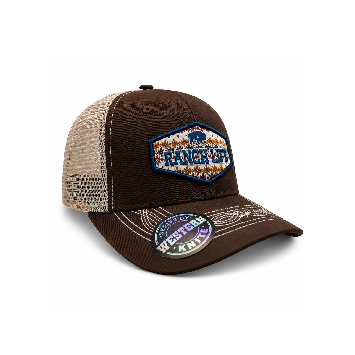 Gorra Knite Buffalo West Azul Hombre Malla Transpirable