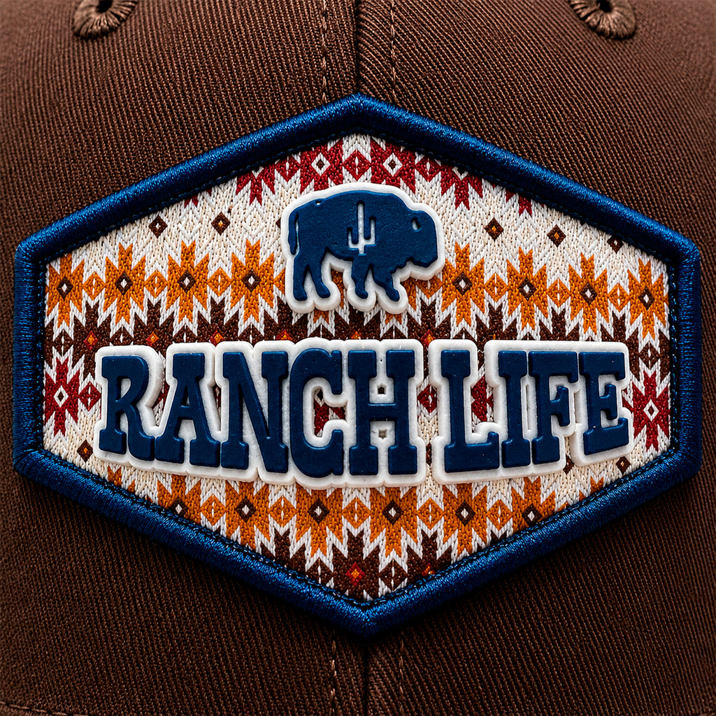 Gorra Knite Buffalo West Azul Hombre Malla Transpirable