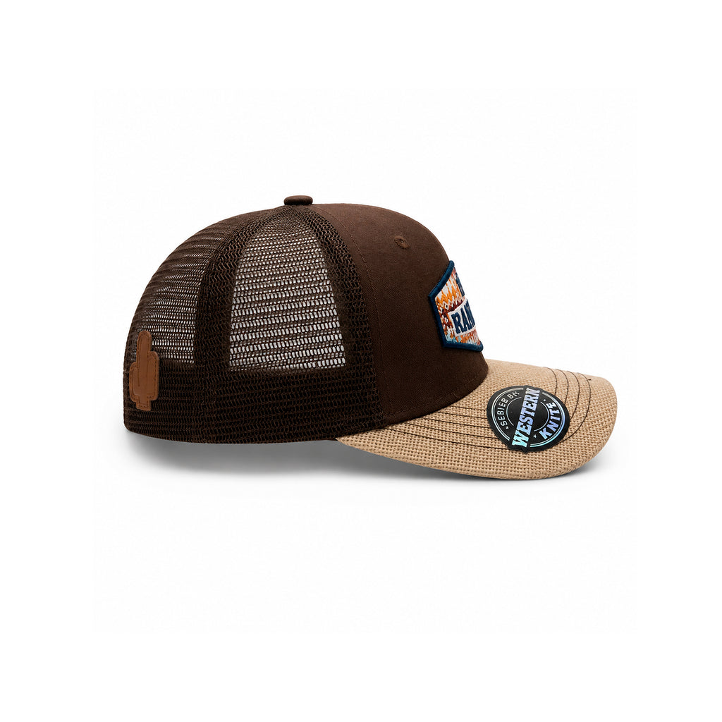 Gorra Knite Buffalo West Azul Hombre Malla Transpirable