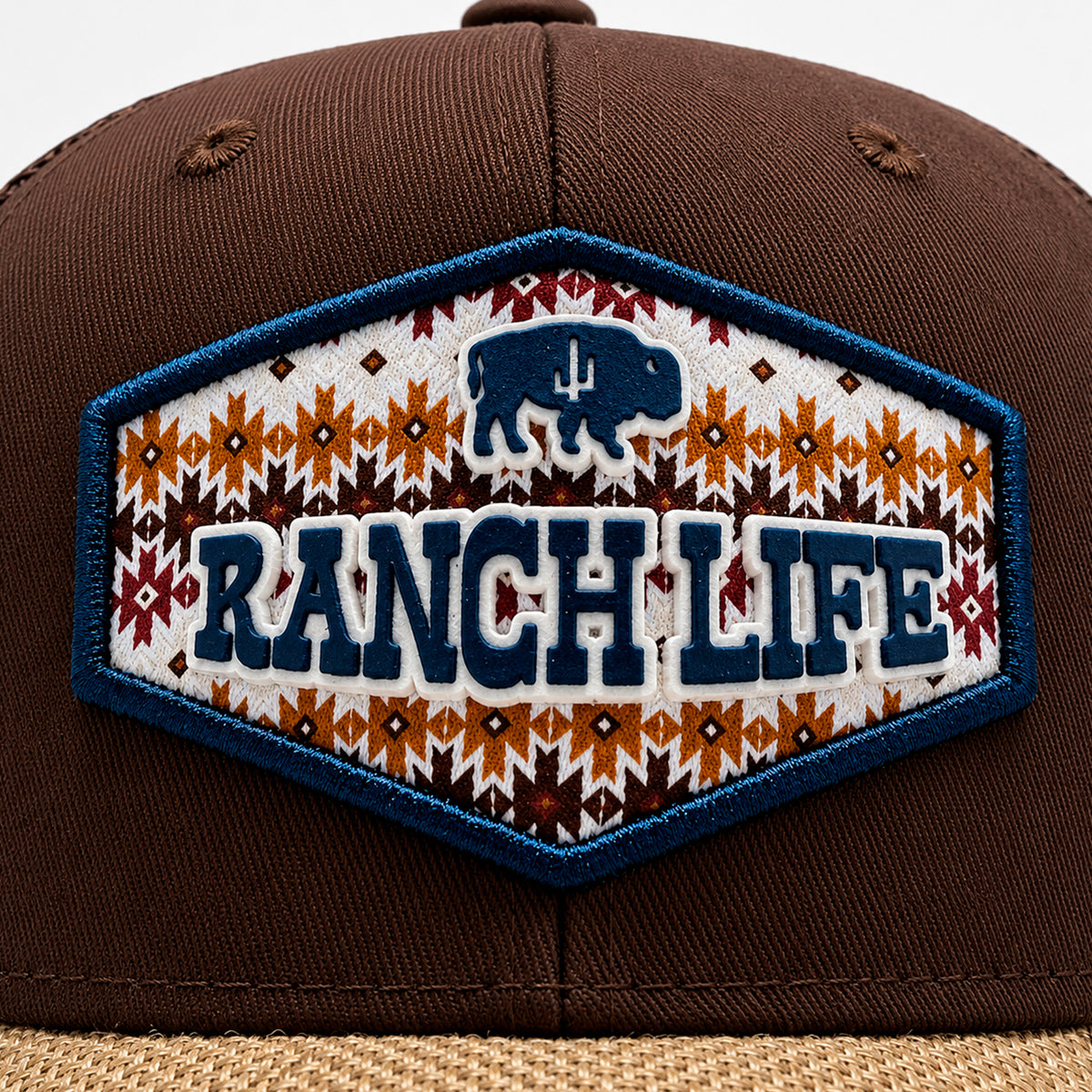 Gorra Knite Buffalo West Azul Hombre Malla Transpirable