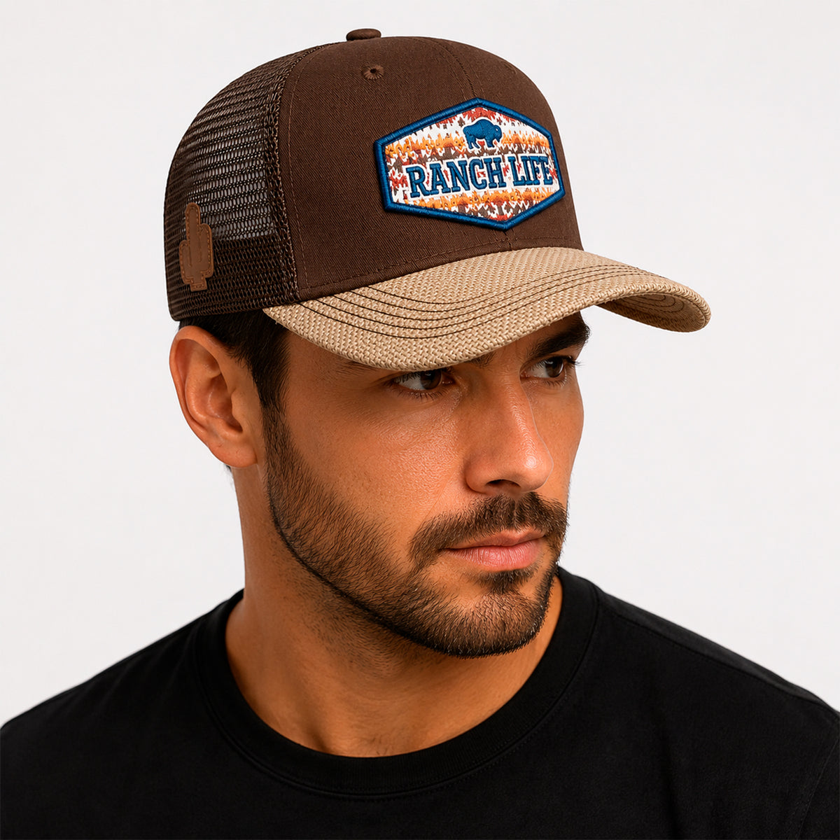 Gorra Knite Buffalo West Azul Hombre Malla Transpirable