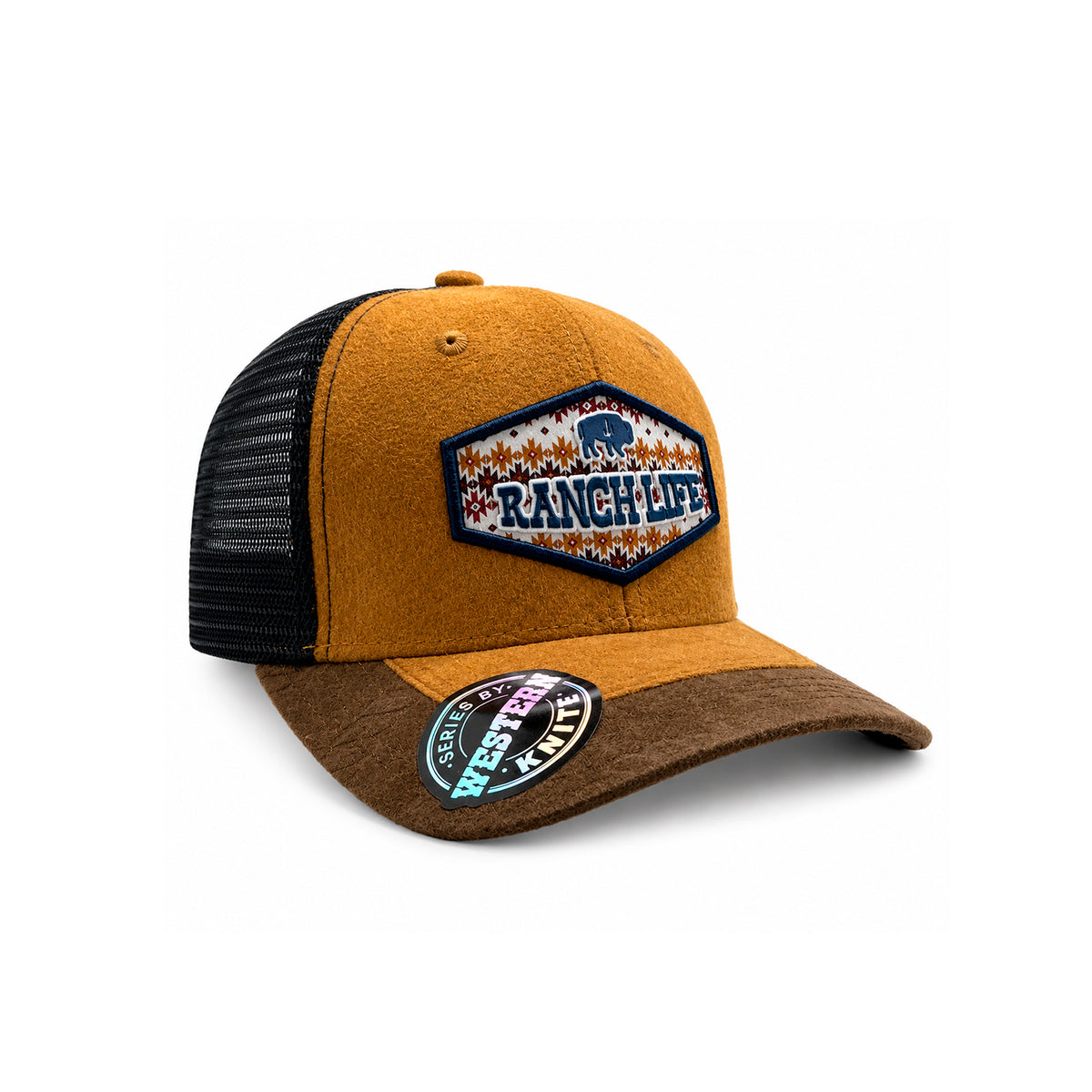 Gorra Knite Buffalo West Azul Hombre Malla Transpirable