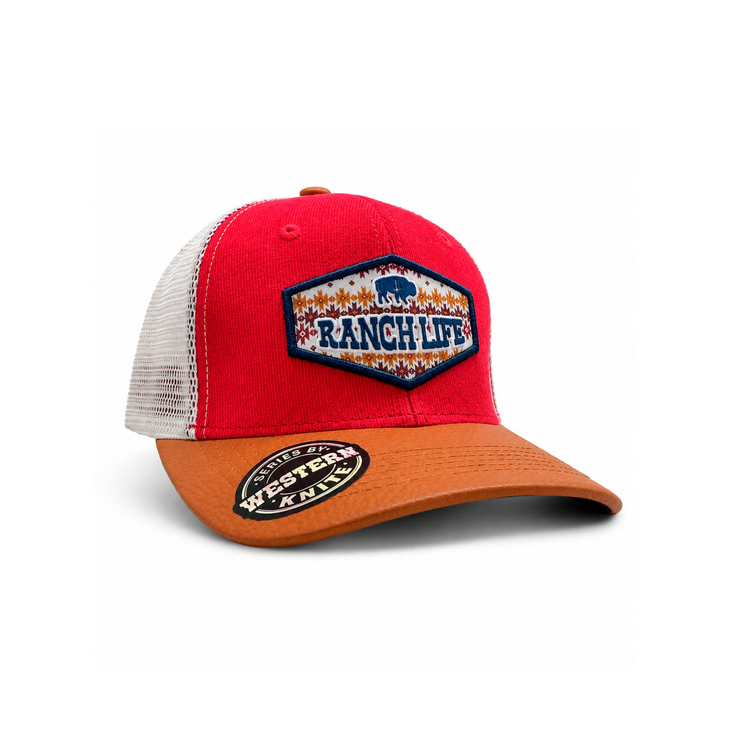 Gorra Knite Buffalo West Azul Hombre Malla Transpirable