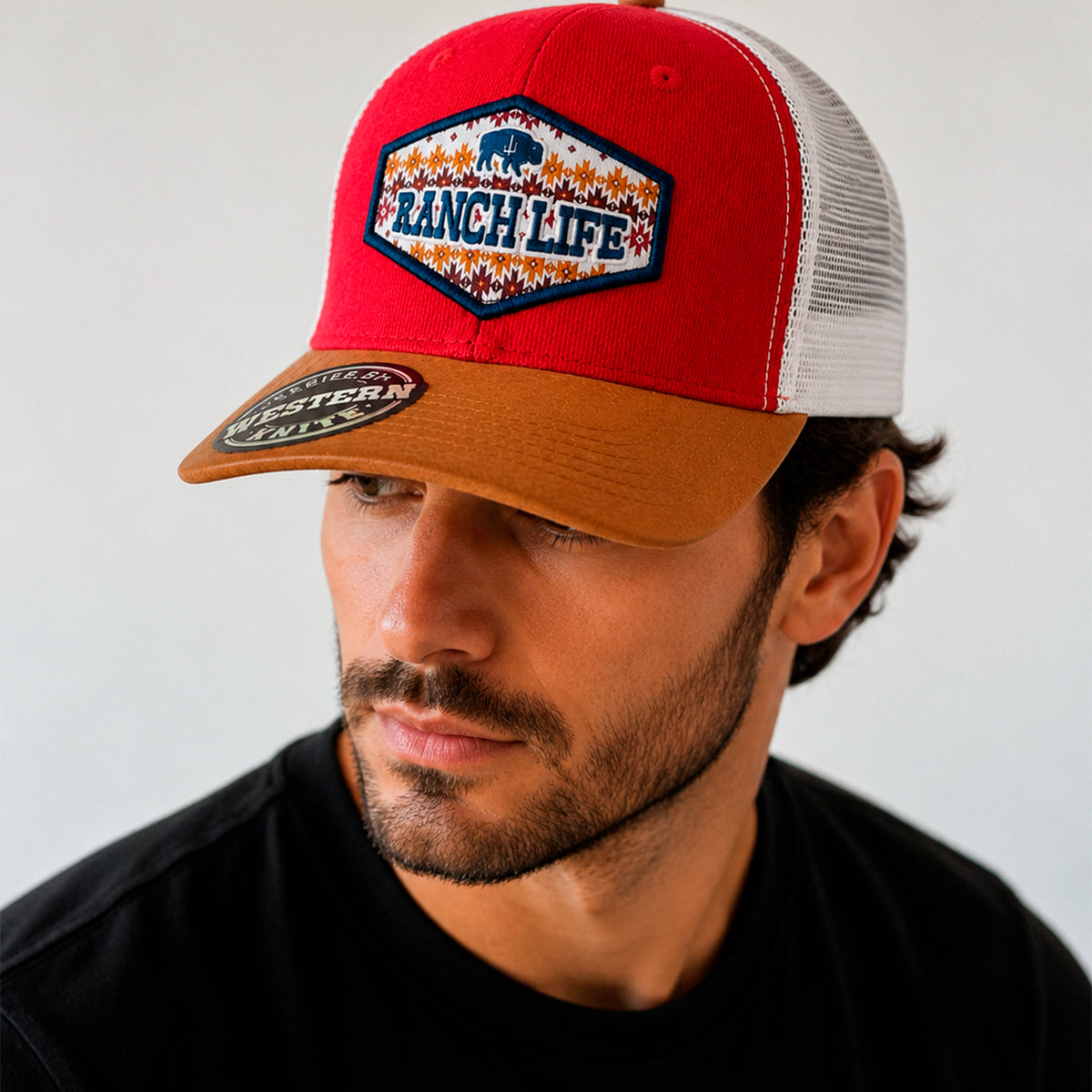 Gorra Knite Buffalo West Azul Hombre Malla Transpirable