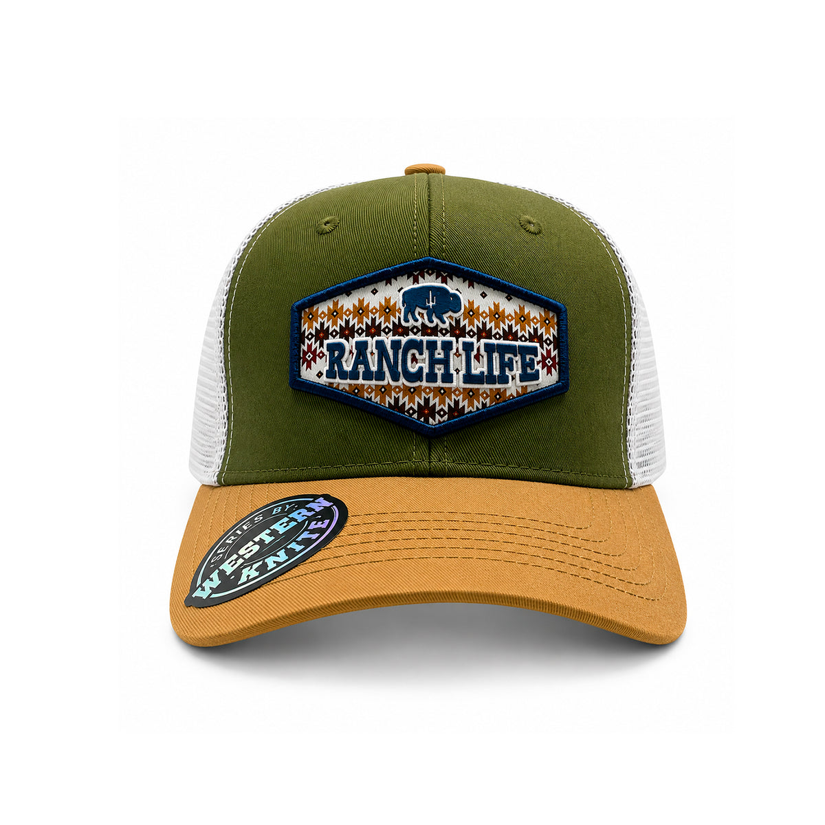 Gorra Knite Buffalo West Azul Hombre Malla Transpirable