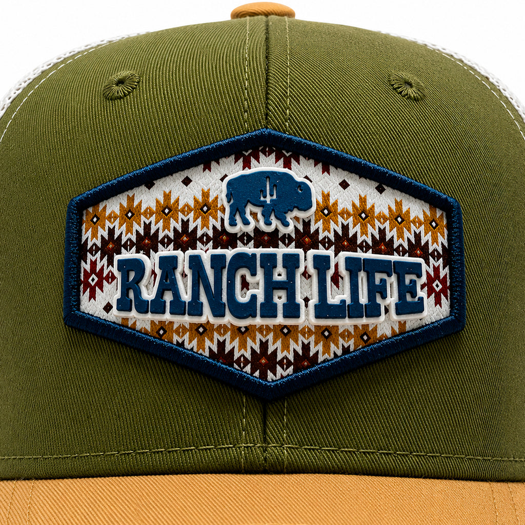 Gorra Knite Buffalo West Azul Hombre Malla Transpirable
