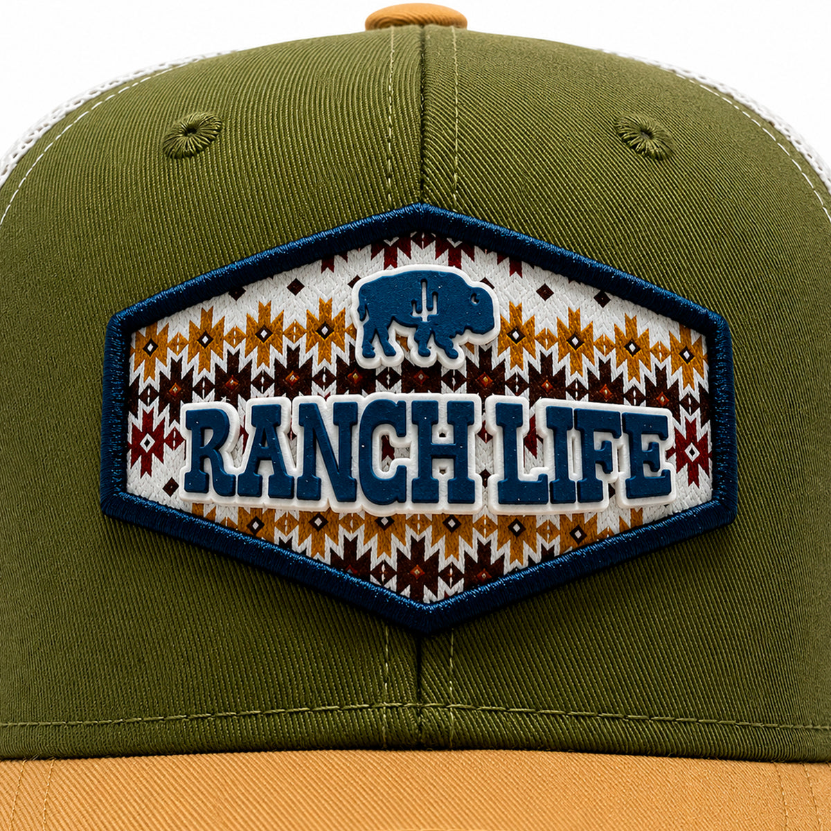 Gorra Knite Buffalo West Azul Hombre Malla Transpirable