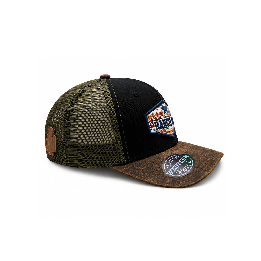 Gorra Knite Buffalo West Azul Hombre Malla Transpirable