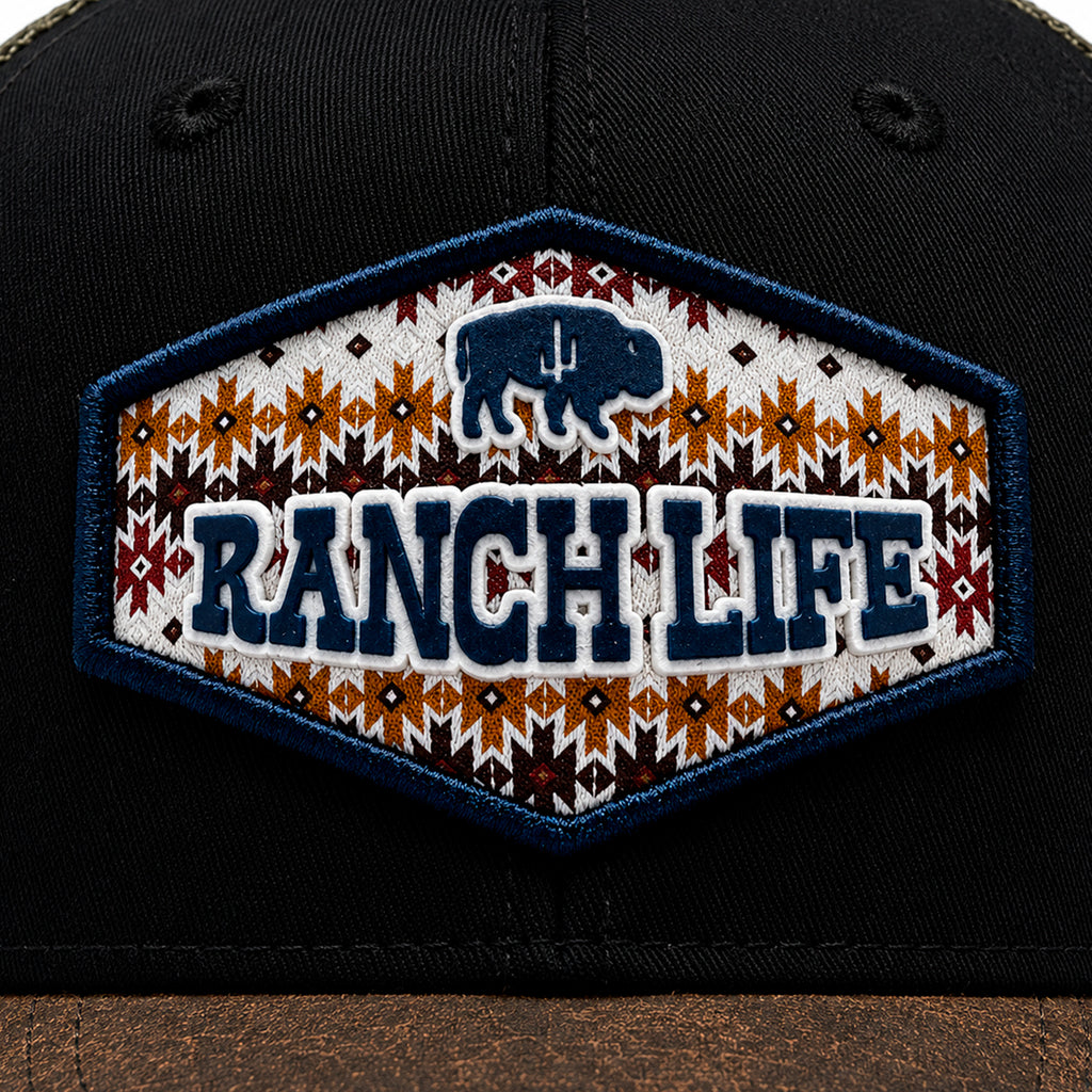 Gorra Knite Buffalo West Azul Hombre Malla Transpirable