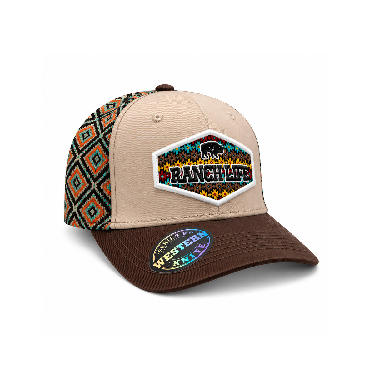 Gorra Knite Buffalo West Blanco Hombre Malla Transpirable