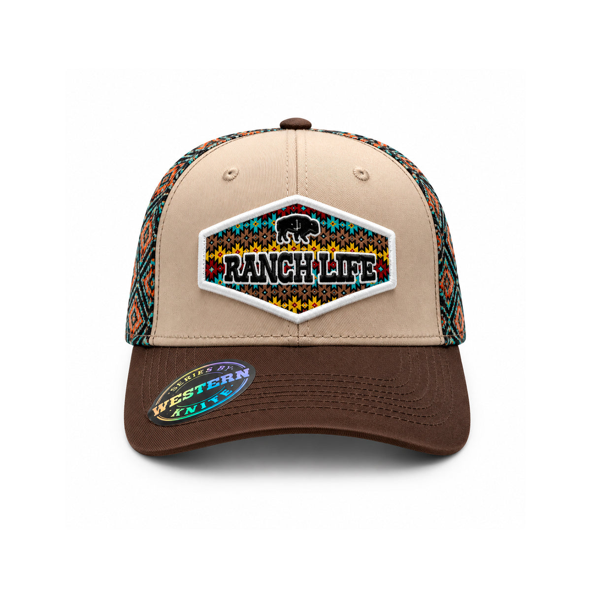 Gorra Knite Buffalo West Blanco Hombre Malla Transpirable