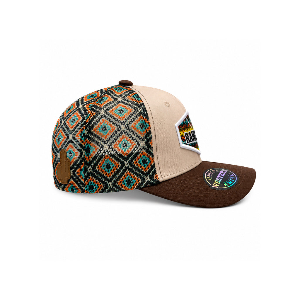 Gorra Knite Buffalo West Blanco Hombre Malla Transpirable