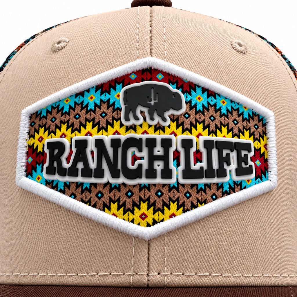 Gorra Knite Buffalo West Blanco Hombre Malla Transpirable