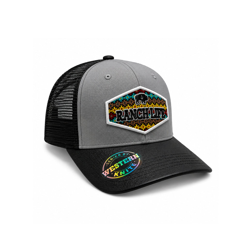 Gorra Knite Buffalo West Blanco Hombre Malla Transpirable
