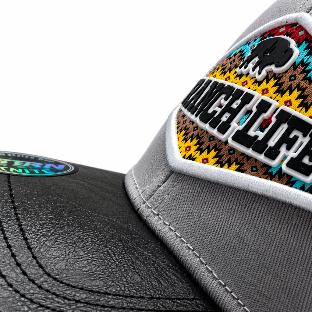 Gorra Knite Buffalo West Blanco Hombre Malla Transpirable