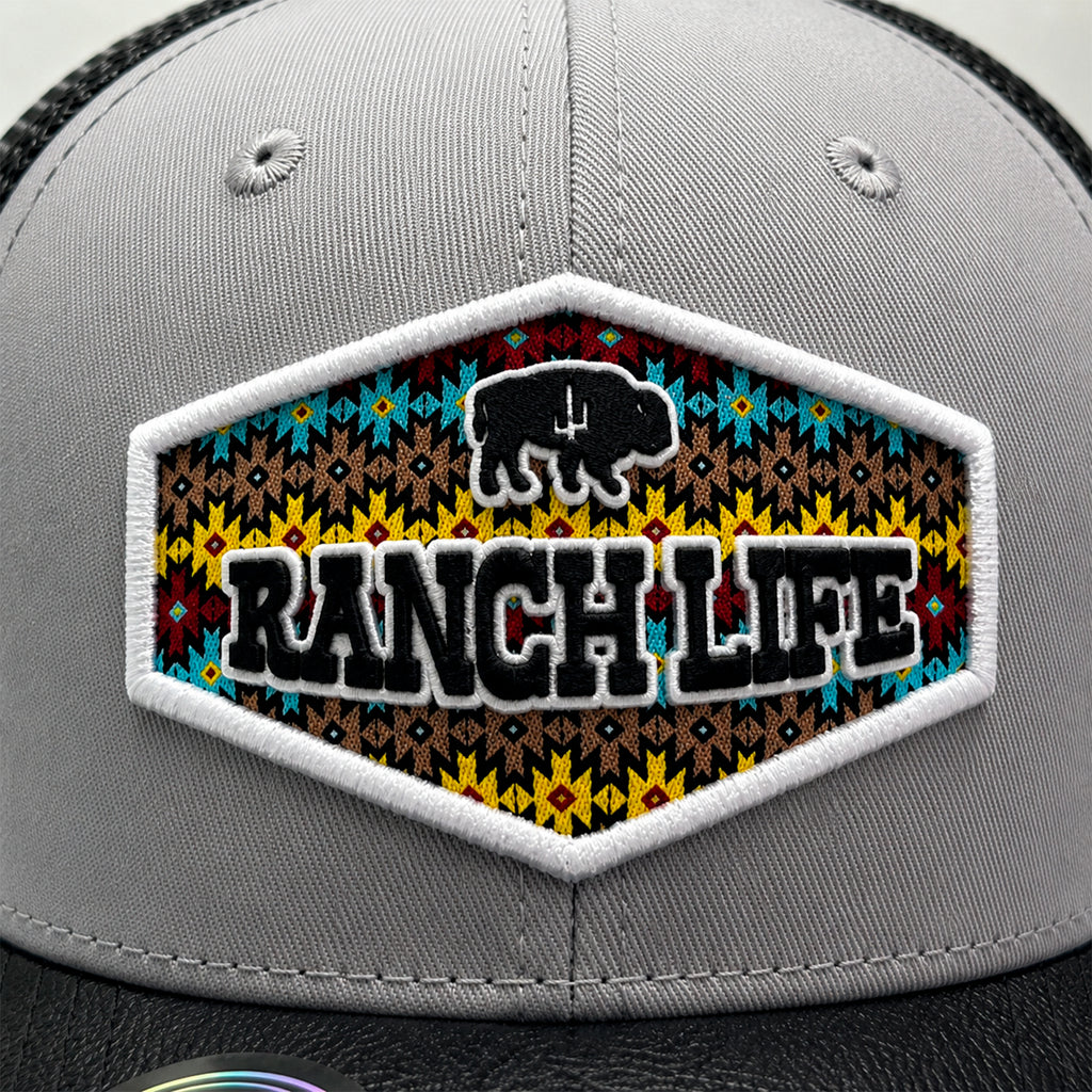 Gorra Knite Buffalo West Blanco Hombre Malla Transpirable
