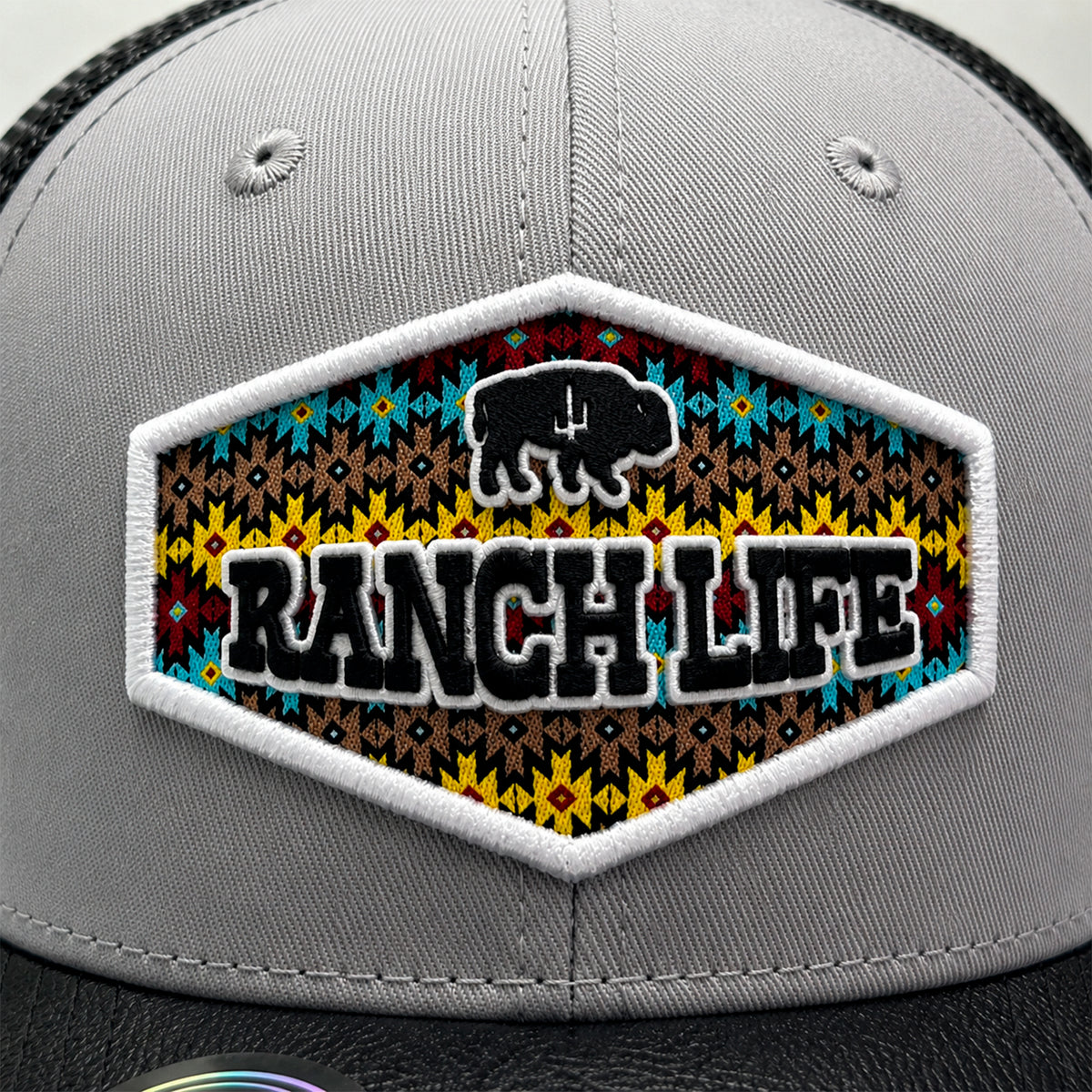 Gorra Knite Buffalo West Blanco Hombre Malla Transpirable
