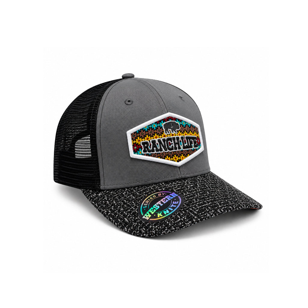Gorra Knite Buffalo West Blanco Hombre Malla Transpirable