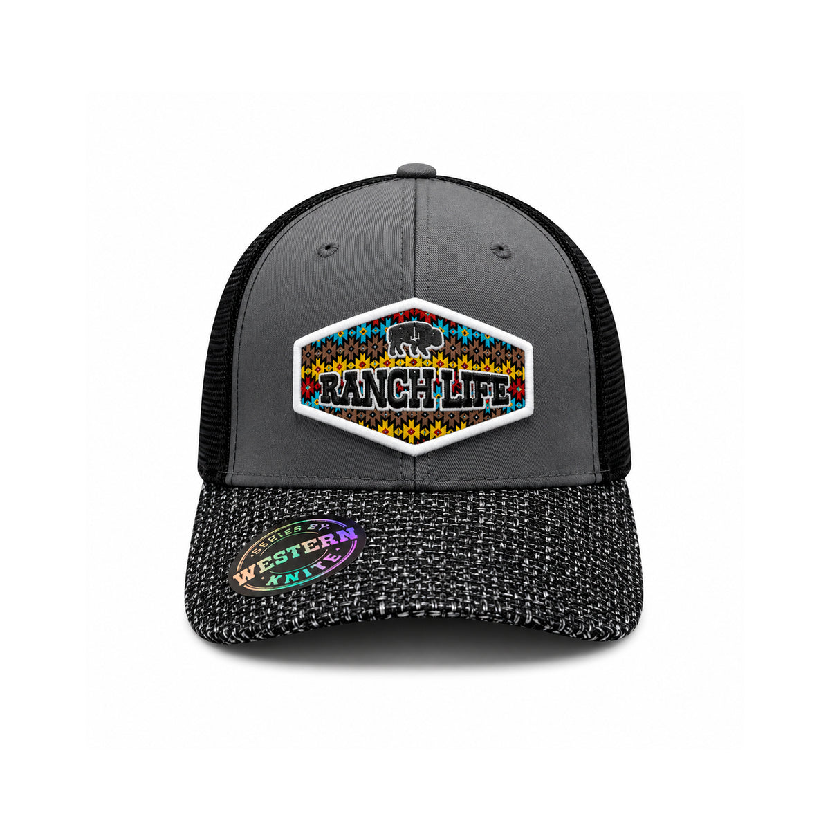 Gorra Knite Buffalo West Blanco Hombre Malla Transpirable