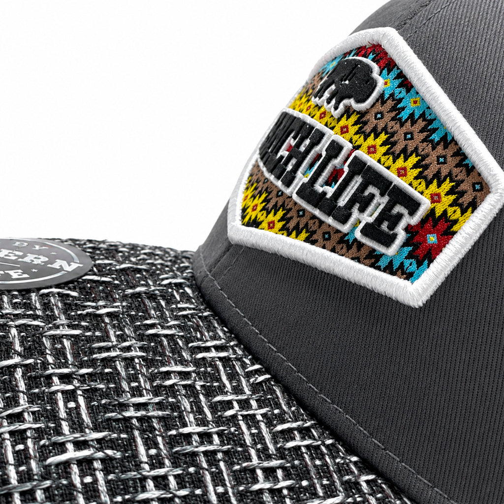 Gorra Knite Buffalo West Blanco Hombre Malla Transpirable