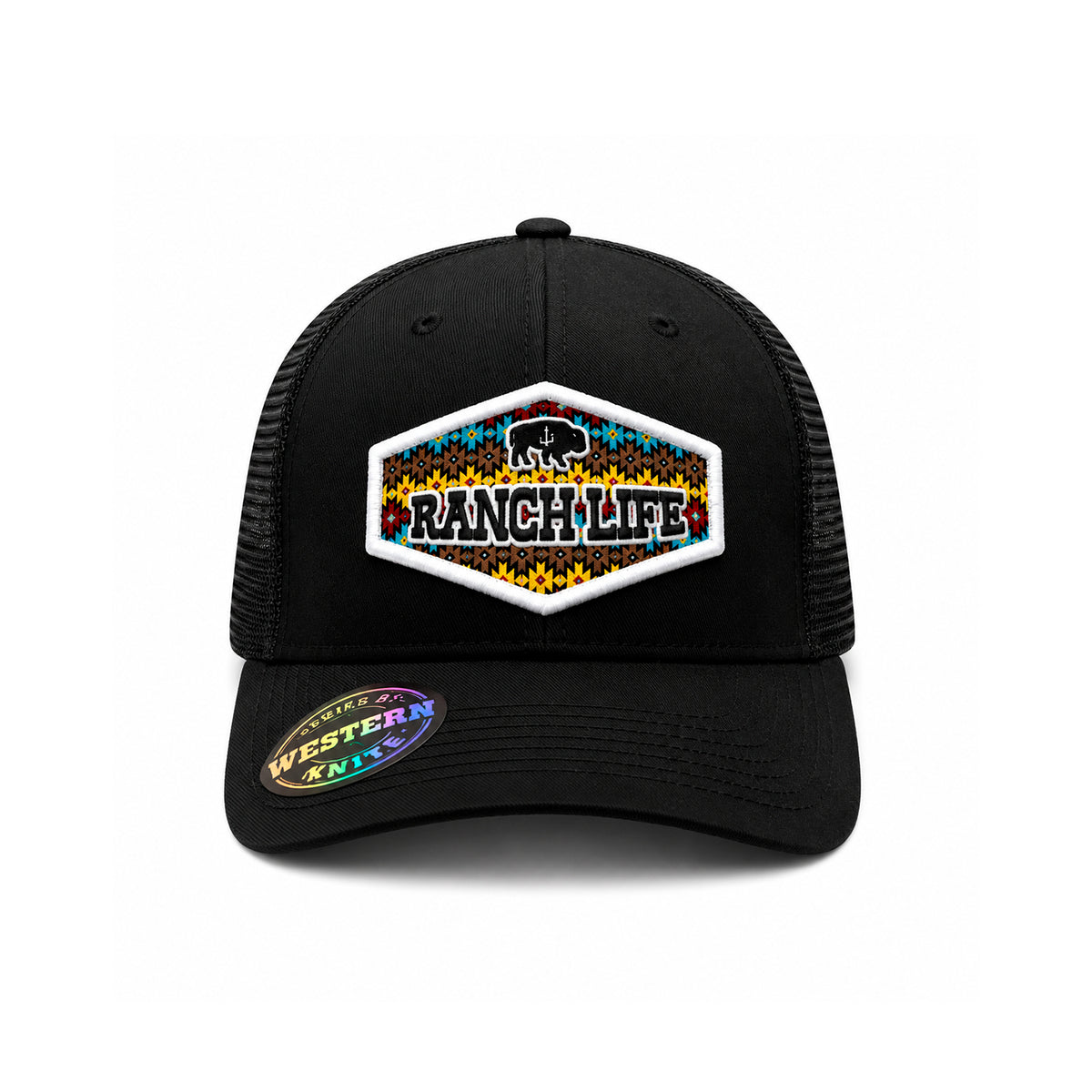 Gorra Knite Buffalo West Blanco Hombre Malla Transpirable