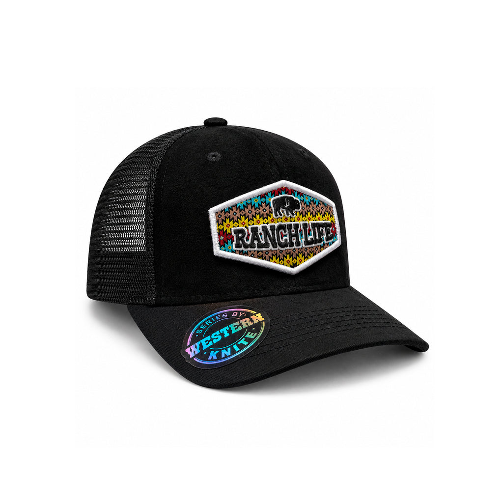 Gorra Knite Buffalo West Blanco Hombre Malla Transpirable
