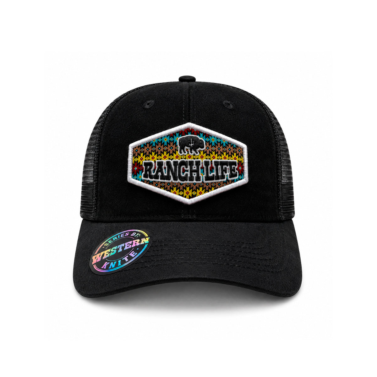 Gorra Knite Buffalo West Blanco Hombre Malla Transpirable