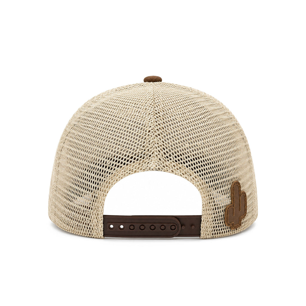 Gorra Hombre Knite Desert Longhorn Trucker Marron Vaquera