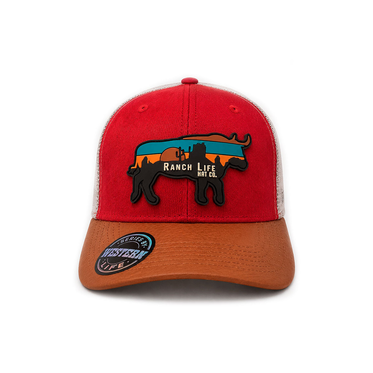 Gorra Hombre Knite Desert Longhorn Trucker Marron Vaquera