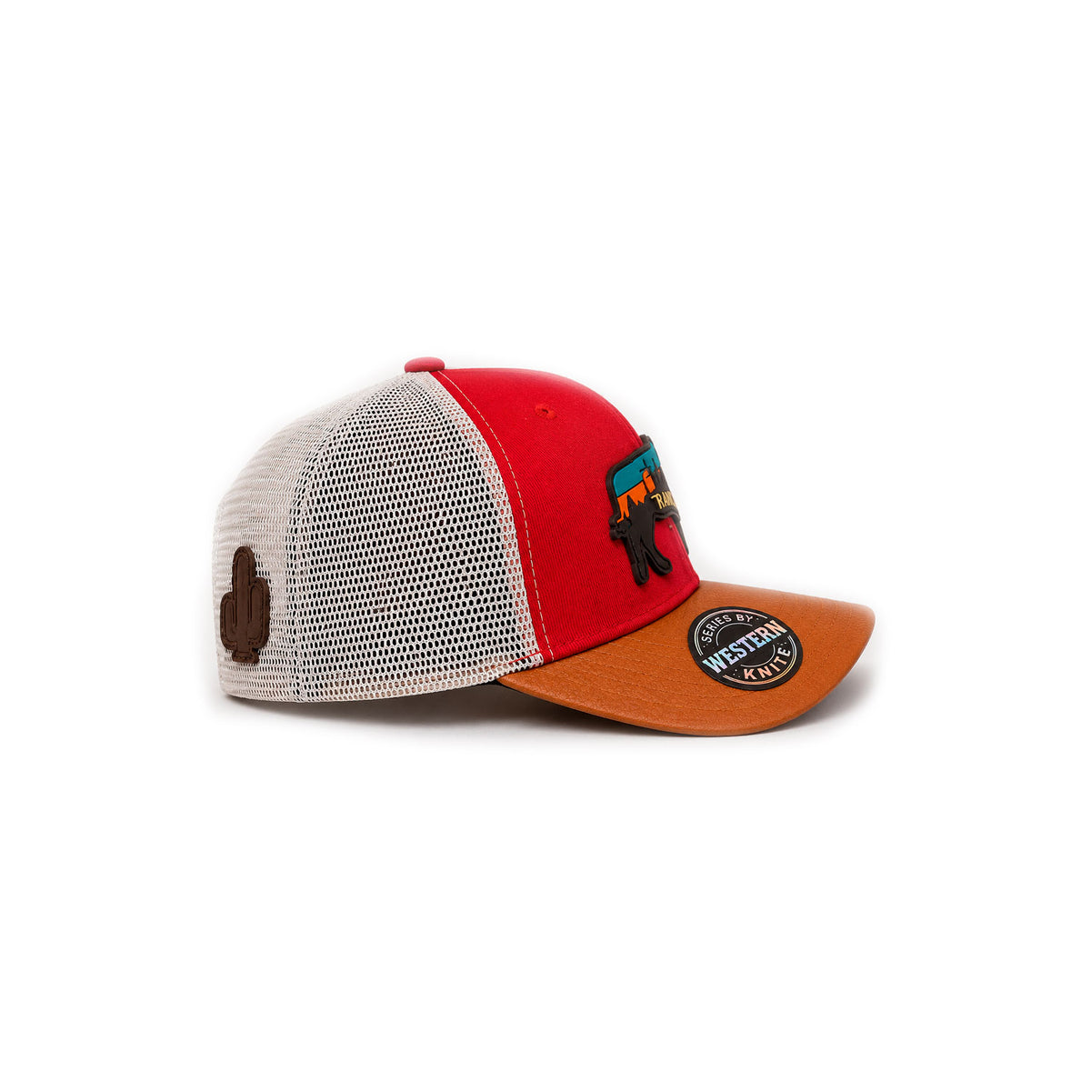 Gorra Hombre Knite Desert Longhorn Trucker Marron Vaquera