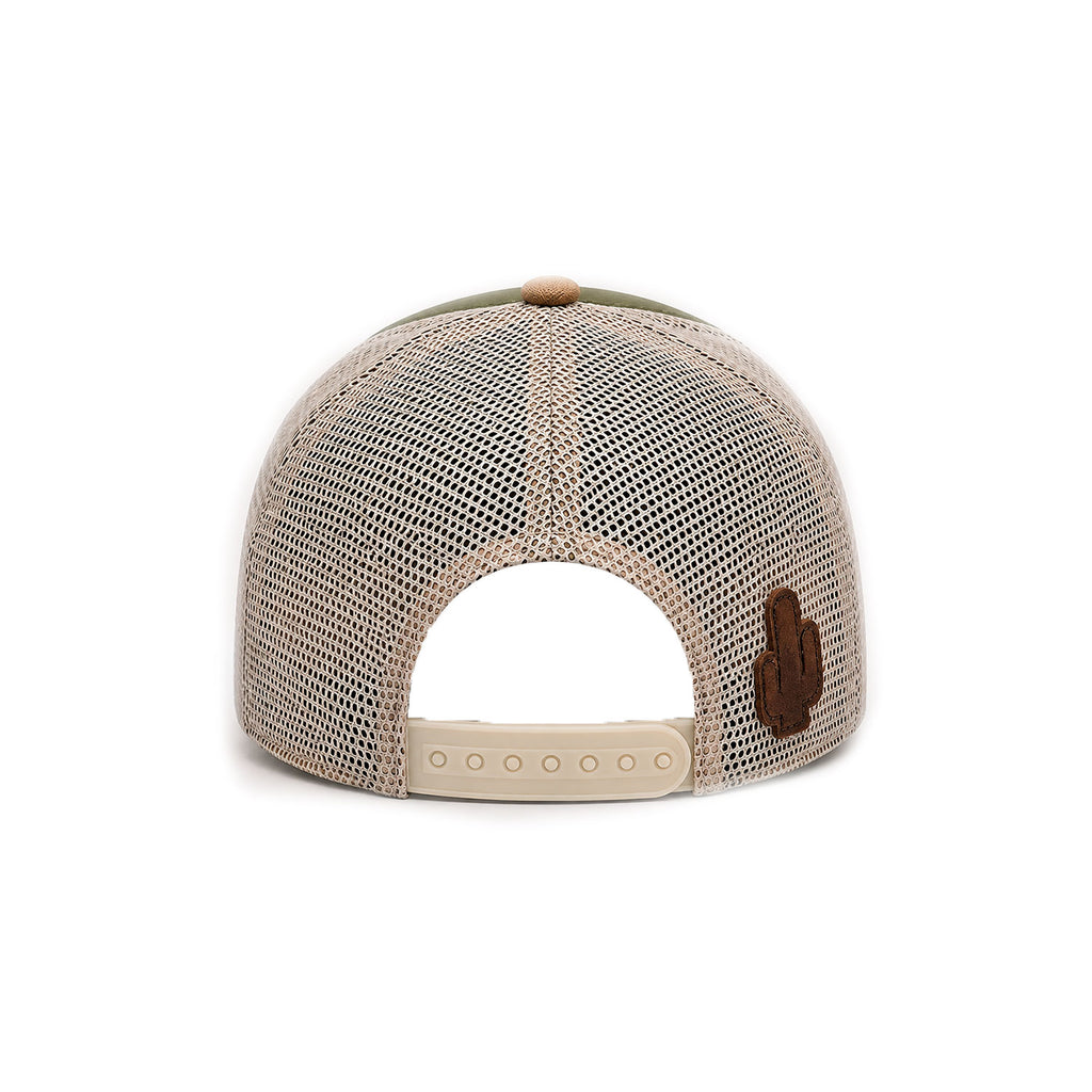 Gorra Hombre Knite Desert Longhorn Trucker Marron Vaquera