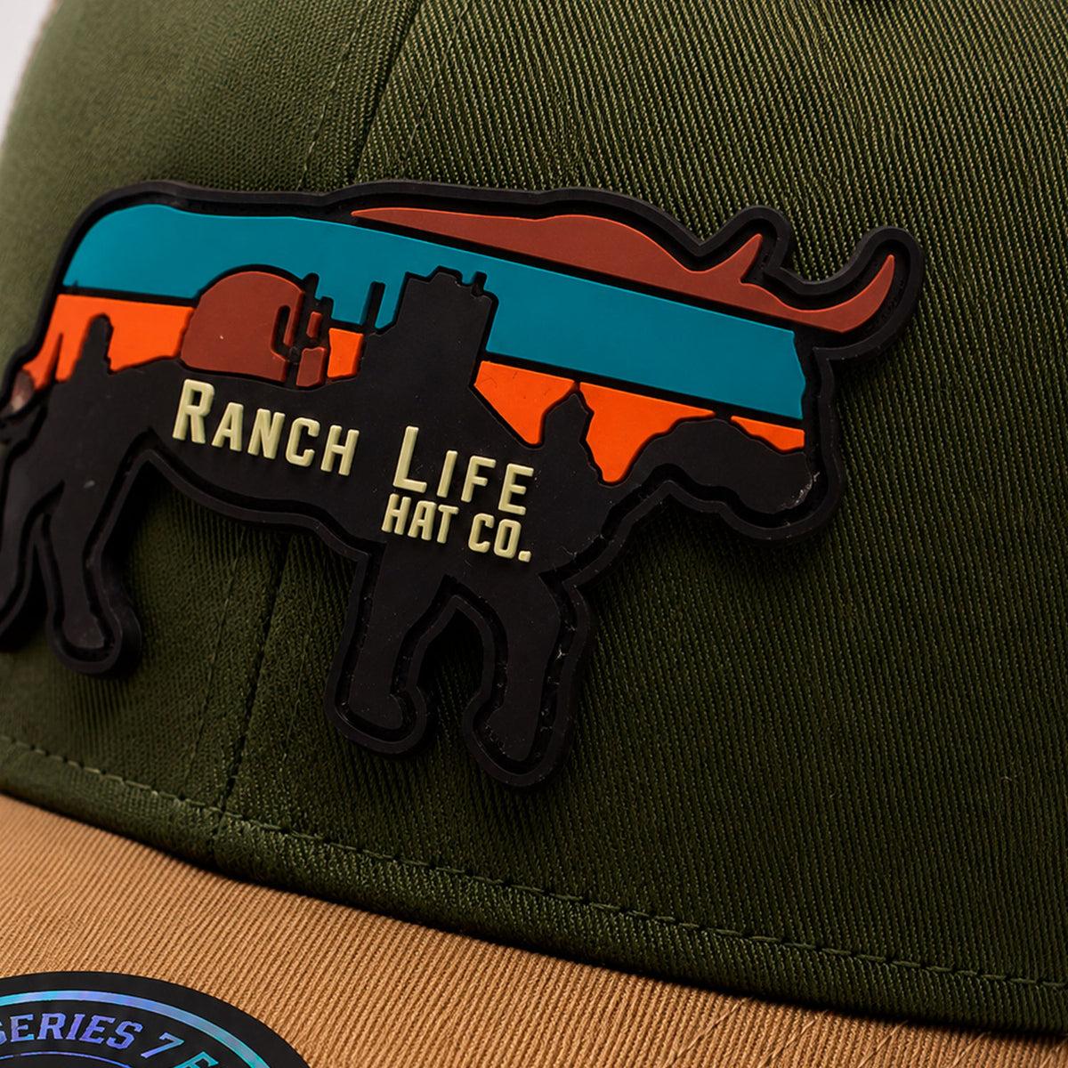 Gorra Hombre Knite Desert Longhorn Trucker Marron Vaquera