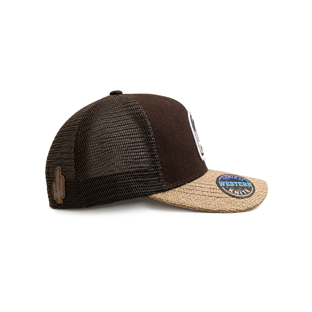 Gorra Hombre Knite Desert Rider Ranch Trucker Blanco Vaquera