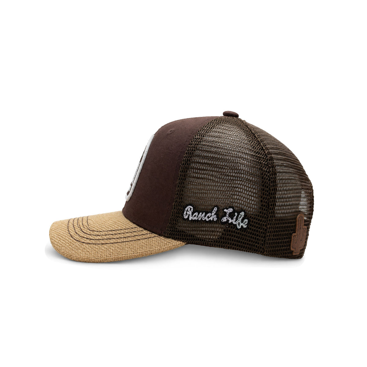 Gorra Hombre Knite Desert Rider Ranch Trucker Blanco Vaquera
