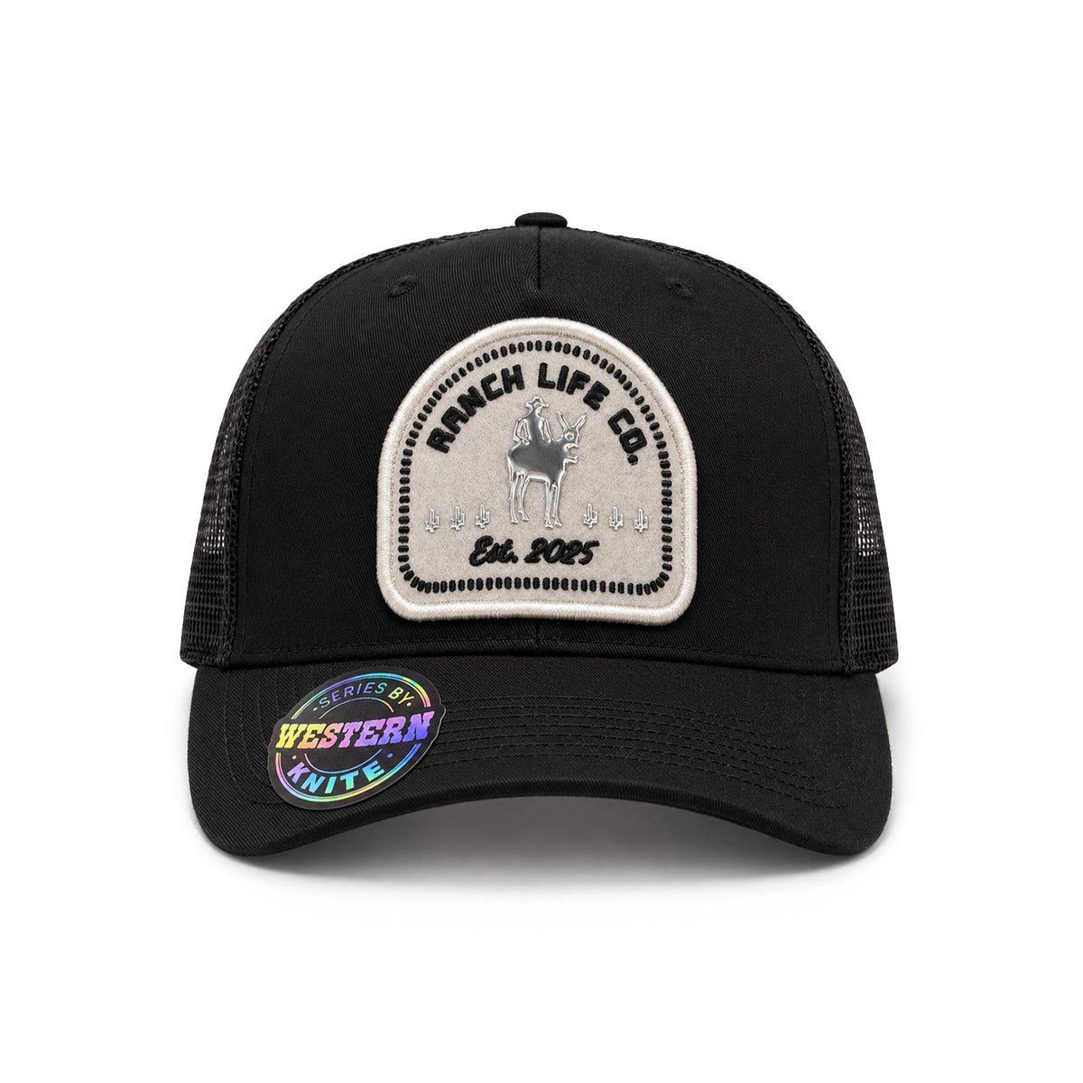 Gorra Hombre Knite Desert Rider Ranch Trucker Blanco Vaquera
