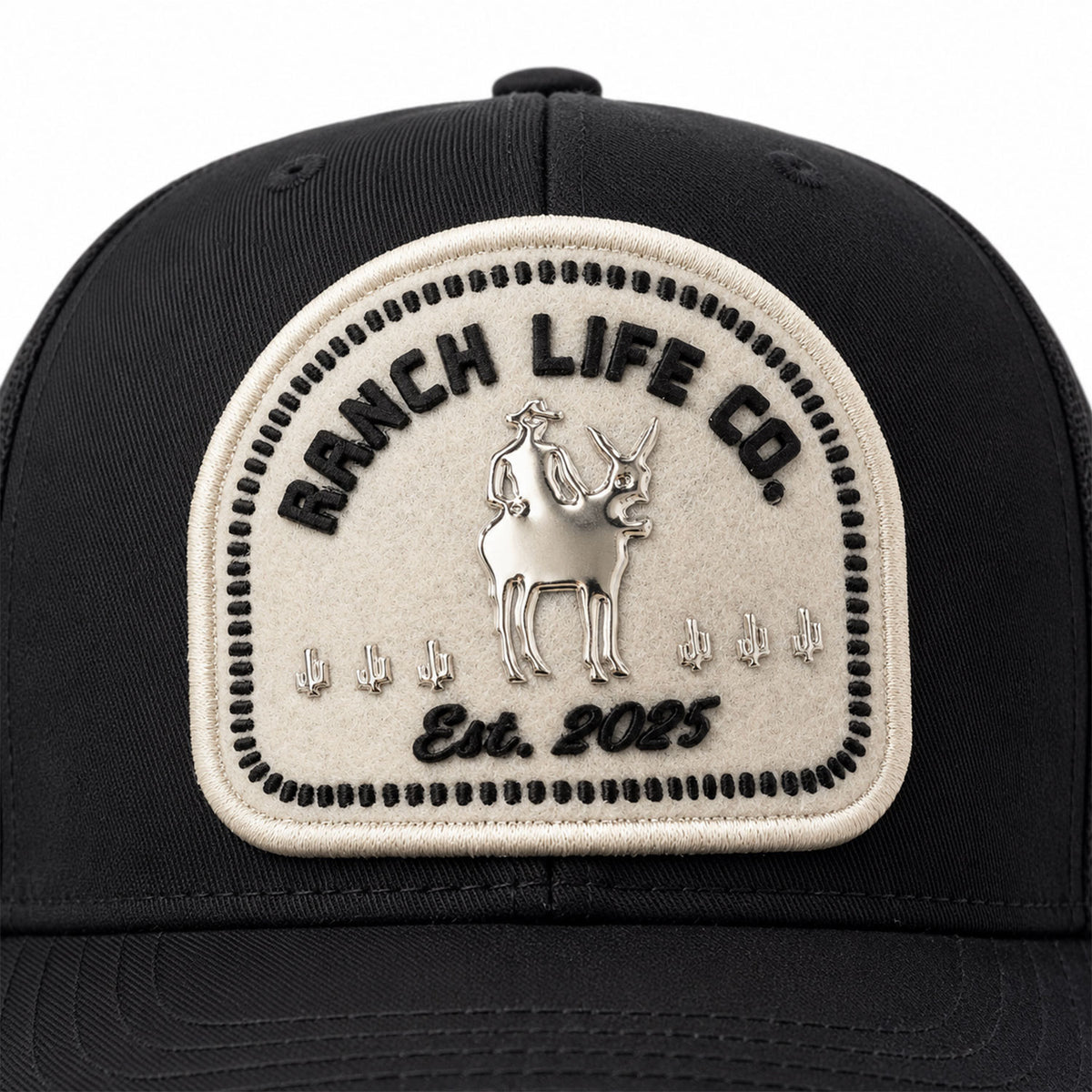 Gorra Hombre Knite Desert Rider Ranch Trucker Blanco Vaquera