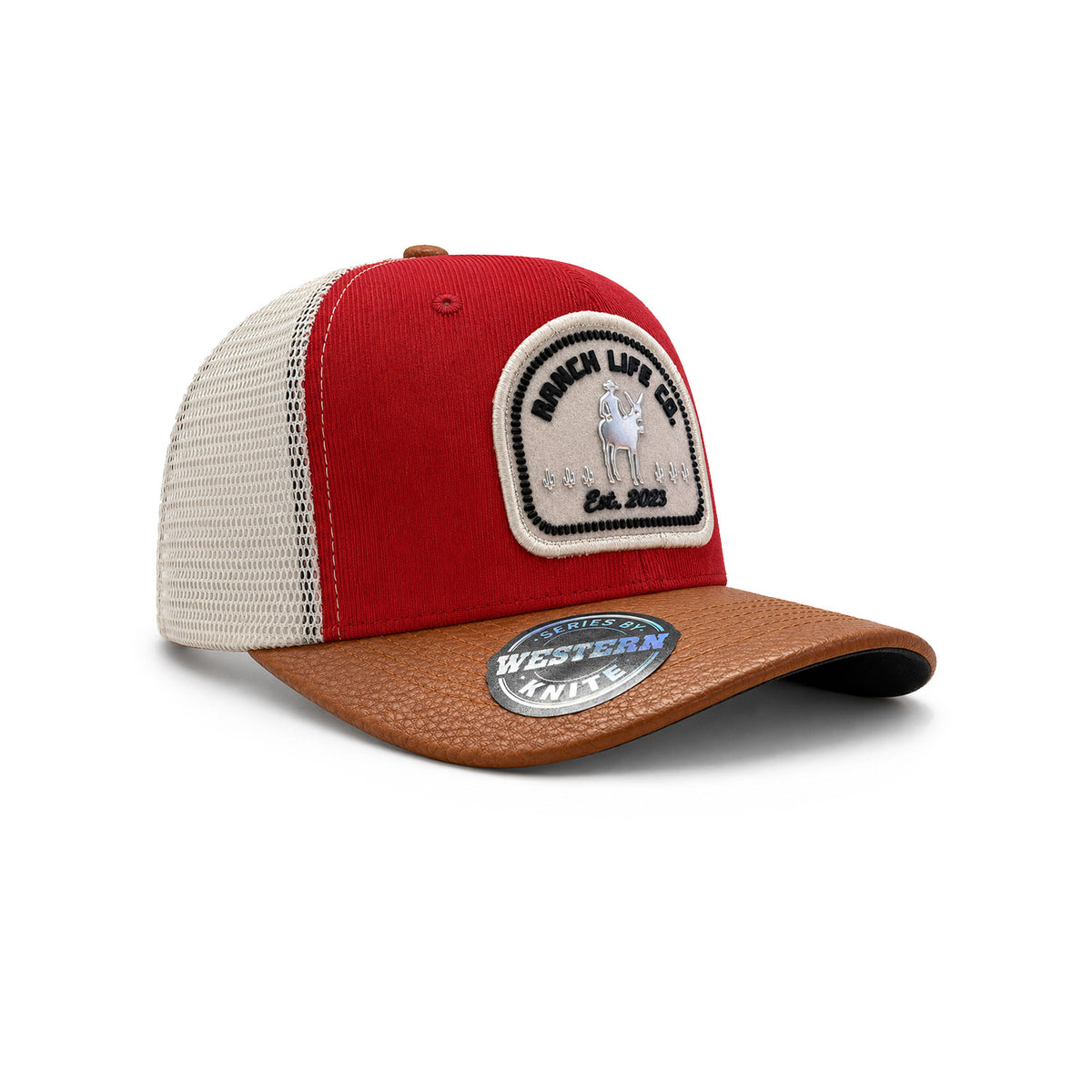 Gorra Hombre Knite Desert Rider Ranch Trucker Blanco Vaquera