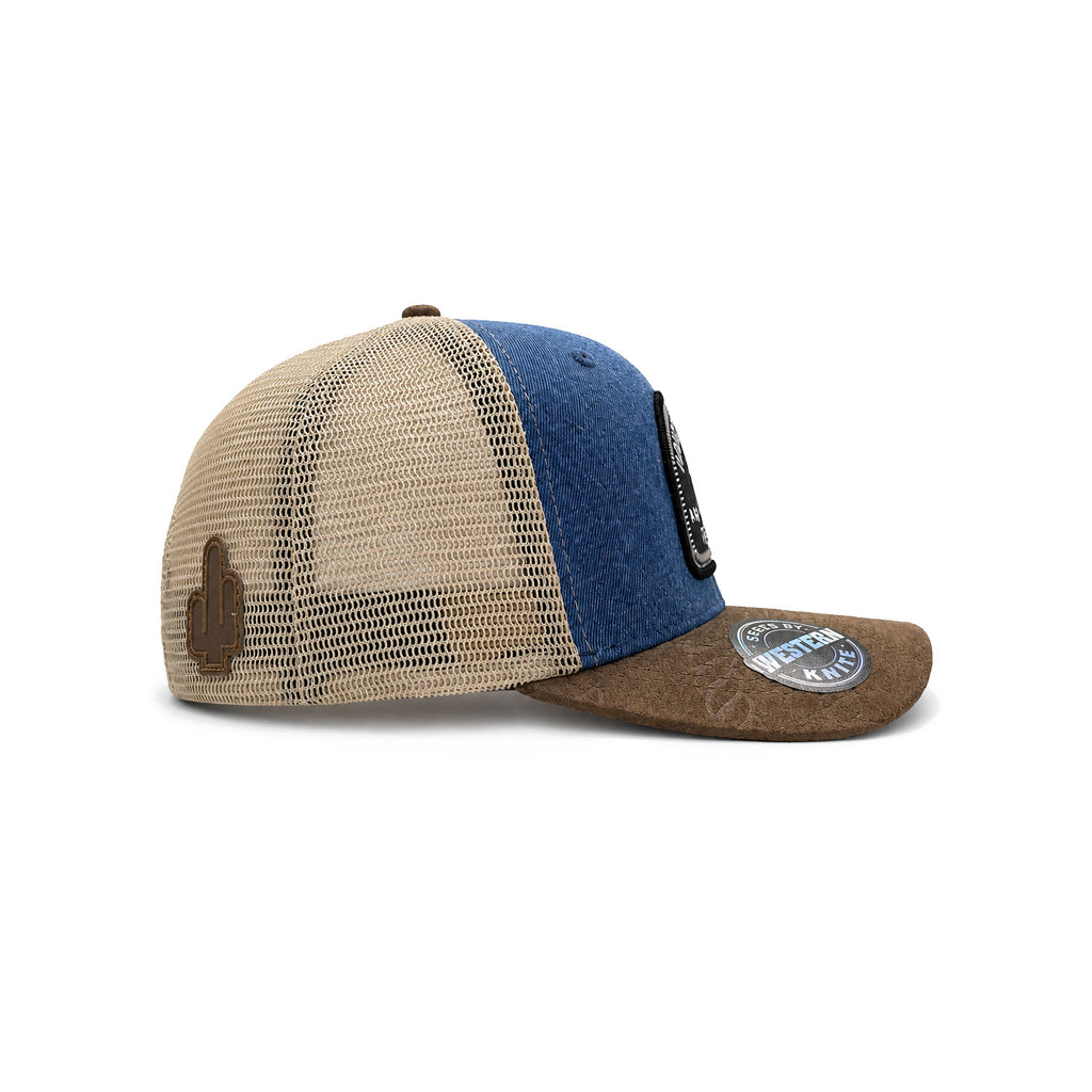 Gorra Hombre Knite Desert Rider Ranch Trucker Negro Vaquera