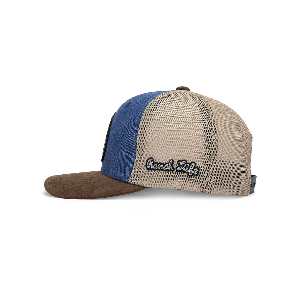Gorra Hombre Knite Desert Rider Ranch Trucker Negro Vaquera