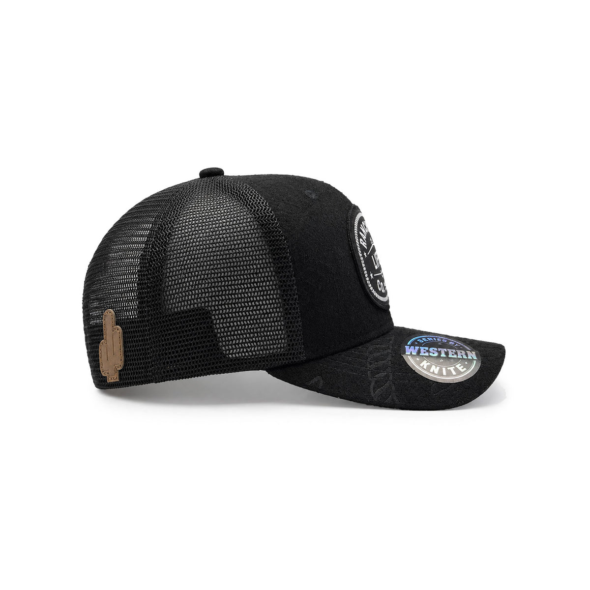 Gorra Hombre Knite Desert Rider Ranch Trucker Negro Vaquera