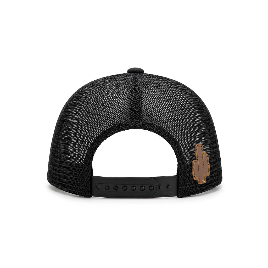 Gorra Hombre Knite Desert Rider Ranch Trucker Negro Vaquera