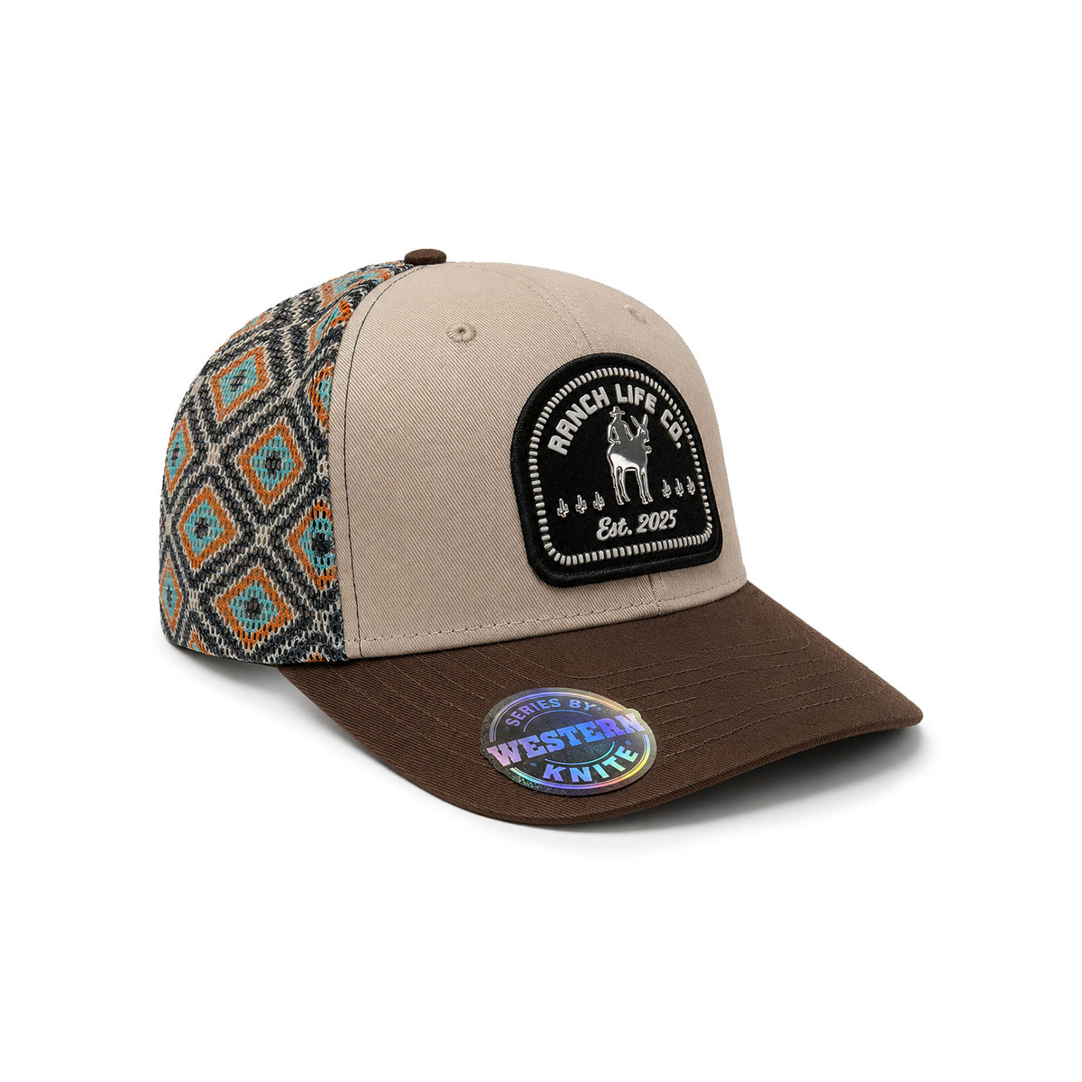 Gorra Hombre Knite Desert Rider Ranch Trucker Negro Vaquera