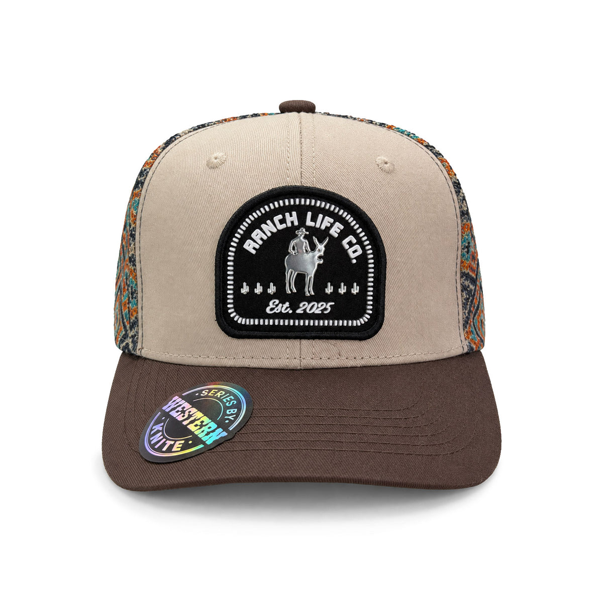 Gorra Hombre Knite Desert Rider Ranch Trucker Negro Vaquera
