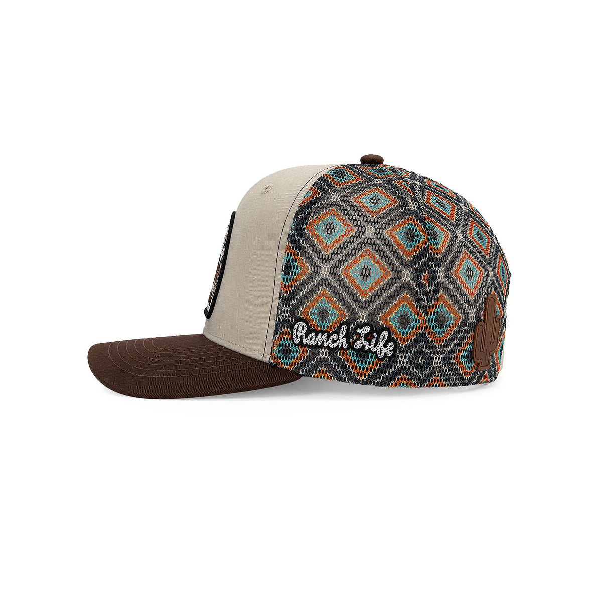 Gorra Hombre Knite Desert Rider Ranch Trucker Negro Vaquera