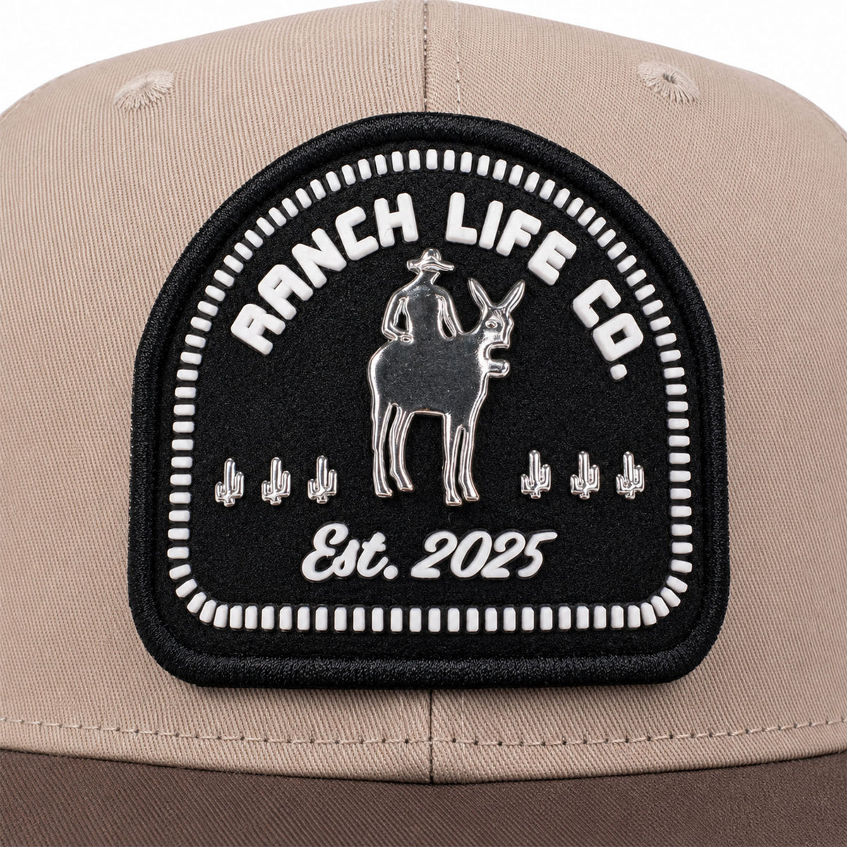 Gorra Hombre Knite Desert Rider Ranch Trucker Negro Vaquera