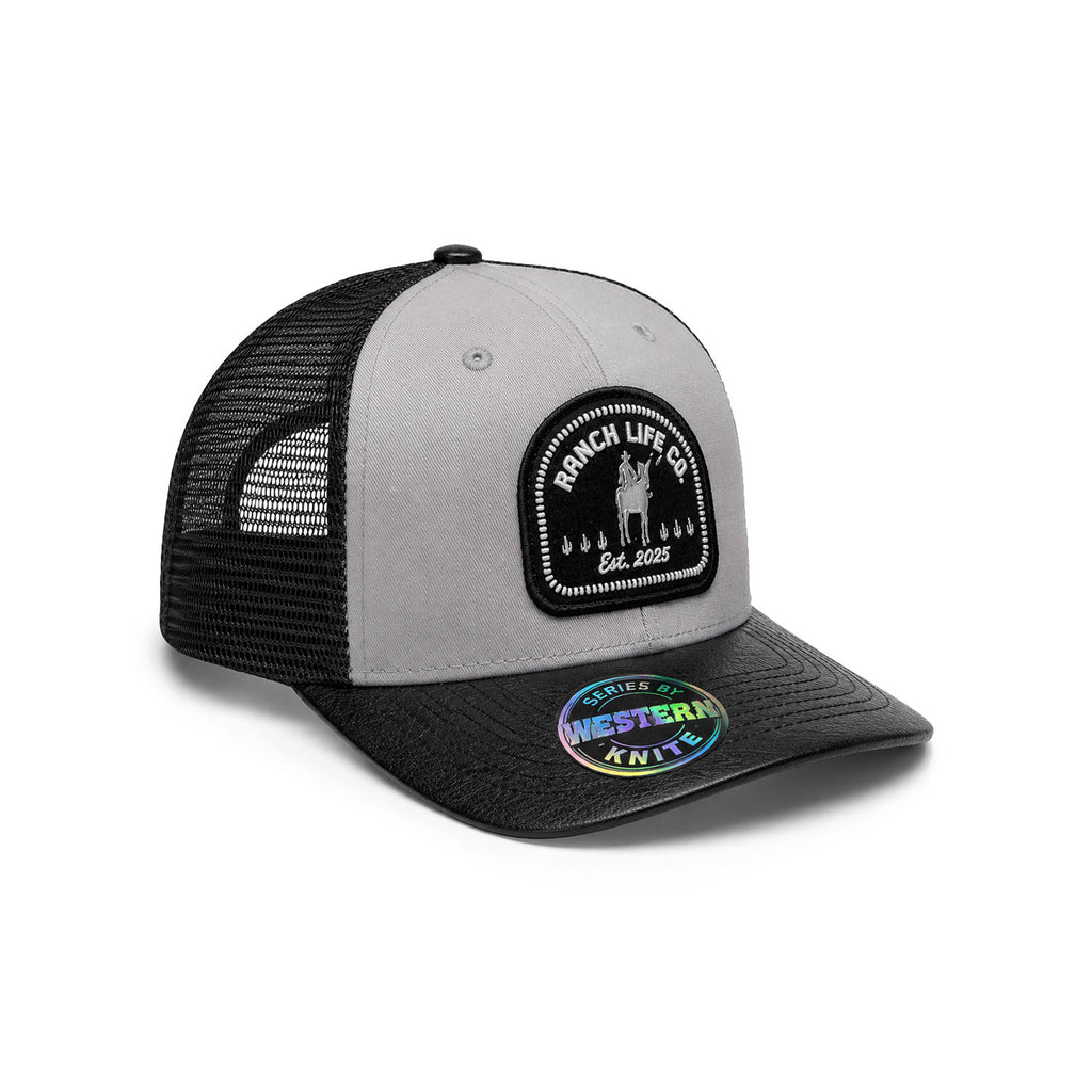 Gorra Hombre Knite Desert Rider Ranch Trucker Negro Vaquera