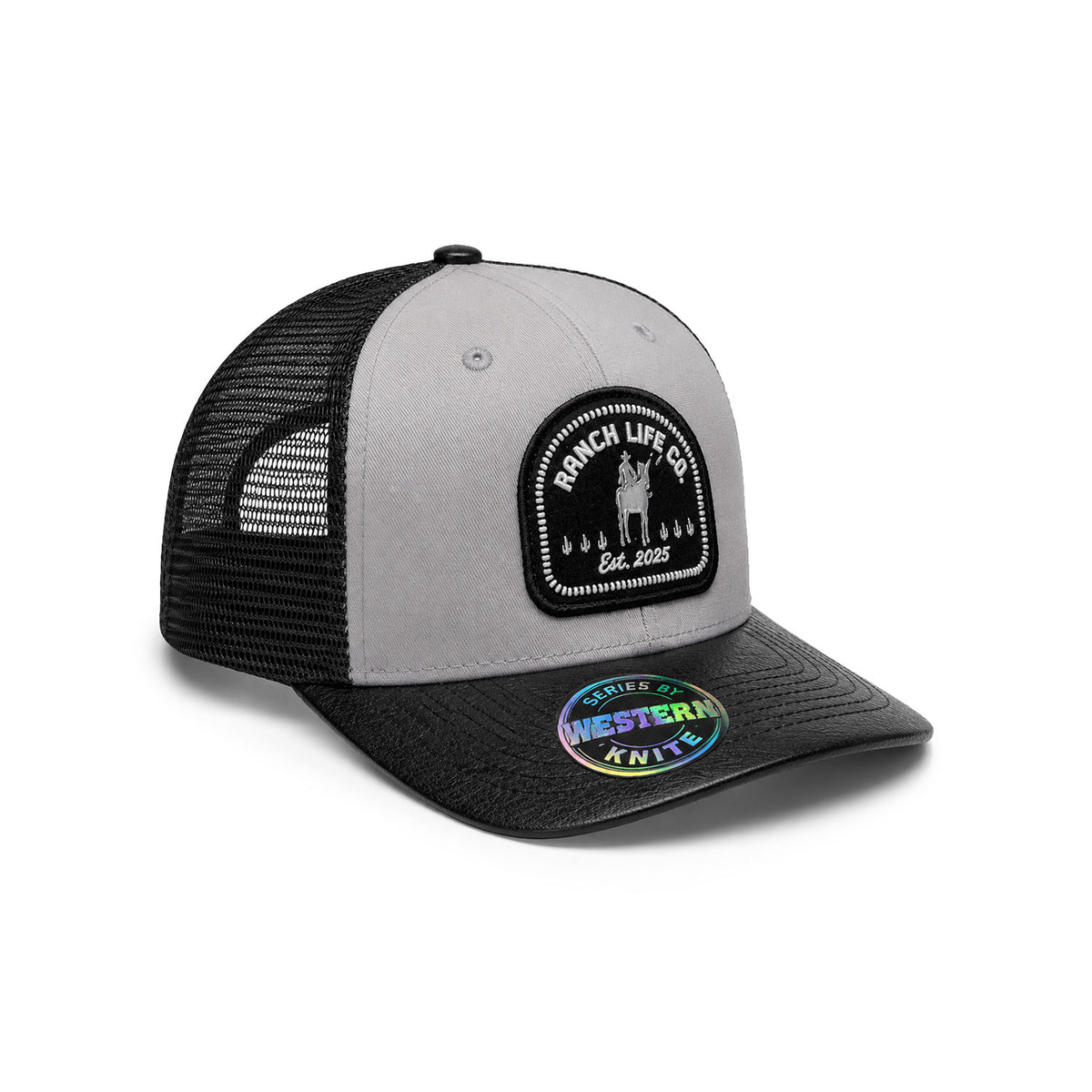 Gorra Hombre Knite Desert Rider Ranch Trucker Negro Vaquera