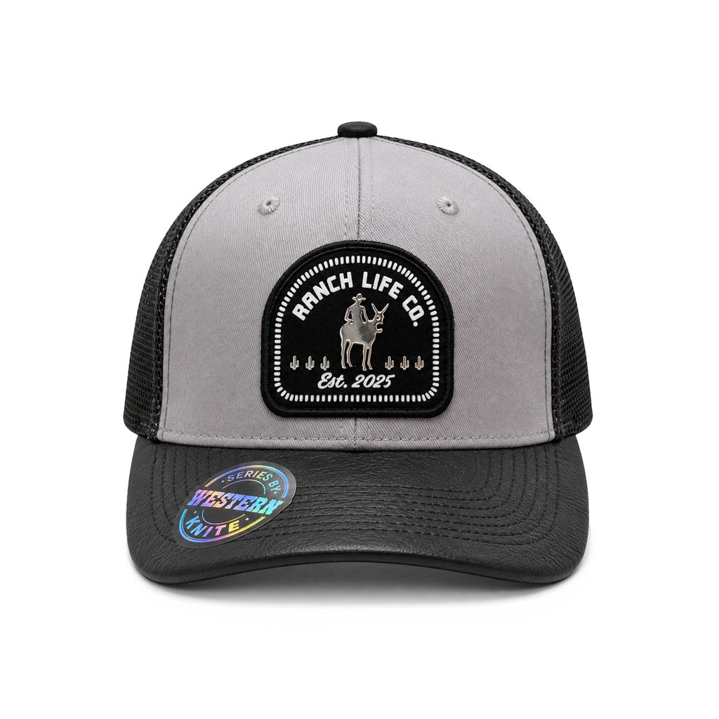 Gorra Hombre Knite Desert Rider Ranch Trucker Negro Vaquera