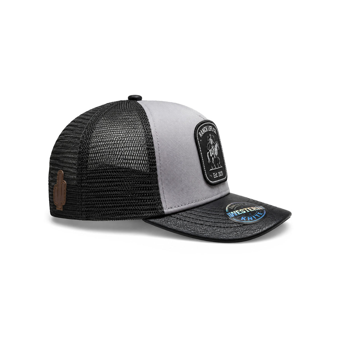 Gorra Hombre Knite Desert Rider Ranch Trucker Negro Vaquera