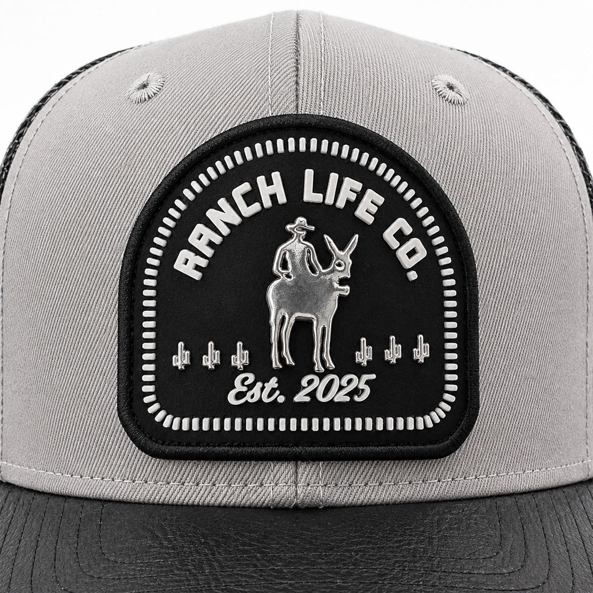 Gorra Hombre Knite Desert Rider Ranch Trucker Negro Vaquera